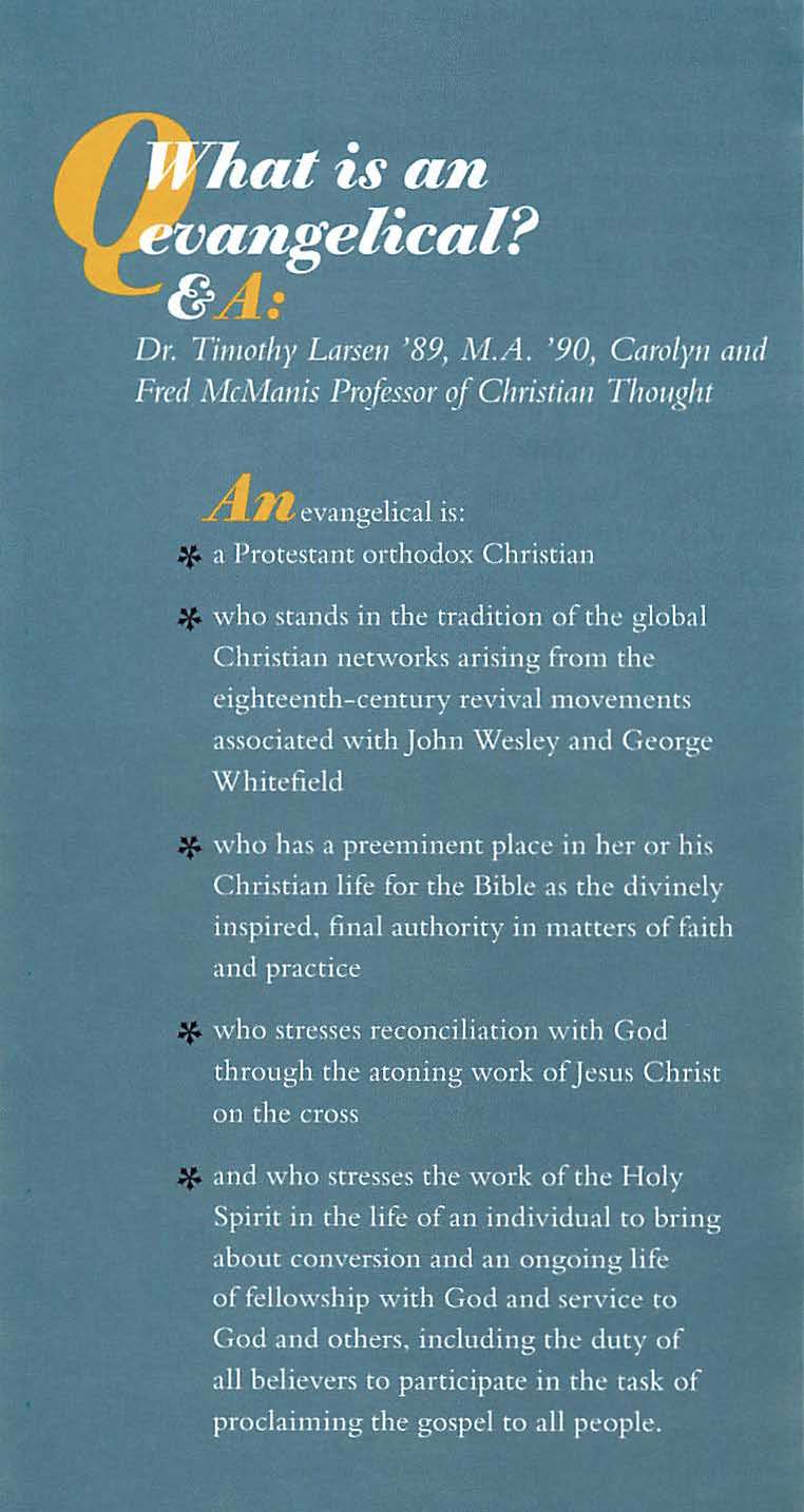 What is an evangelical