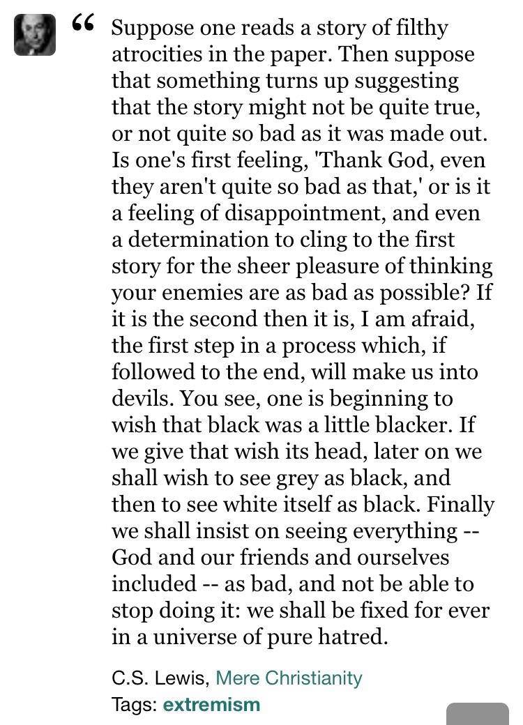 Lewis on the Manichean temptation